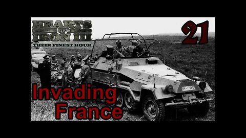 Invading France 01 - Hearts of Iron 3: Black ICE 11 & TRE 21 Early Look -