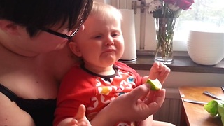 Baby Reacts Adorably After Tasting His First Lime
