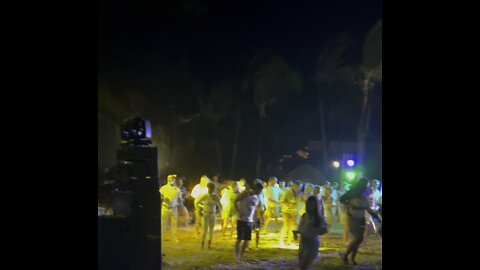 Breathless resort beach party Punta Cana Jan 2022