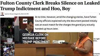 Georgia: Fulton County Clerk Breaks Silence on Leaked Trump Indictment ....