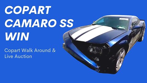 Camaro SS Copart Win? Copart Walk Around