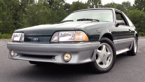 1992 Ford Mustang GT Hatchback: Start Up, Test Drive & In Depth Review