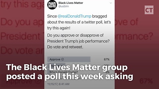 Black Lives Matter Deletes Pro-Trump Poll