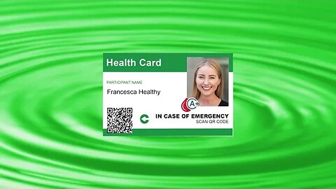 Control Group Health Card
