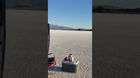 Sunrise on the Bonneville Salt Flats