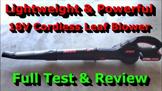 Lightweight & Powerful ECOMAX 18V Cordless Leaf Blower - Full Review