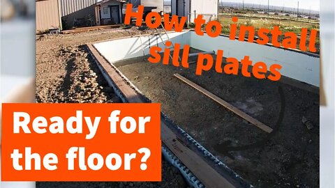 How to Build a House Addition - How to install sill plates Part 10