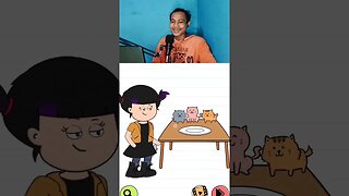 Siapa disini yg suka kucing 🐱 ? | Brain Test 4 level 6 #saidnesia #shorts