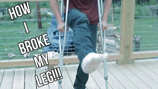 How I Broke My Leg!!!/ Chainsawing/ Splitting wood/ Planting fruit trees/ Sit Down Talk with TD&TM!!