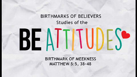 The Birthmark of Believers, Part 3: The Birthmark of Meekness