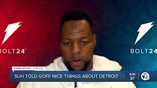 Ndamukong Suh told Jared Goff nice things about Detroit
