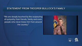 Statement released by Trooper Bullock's family