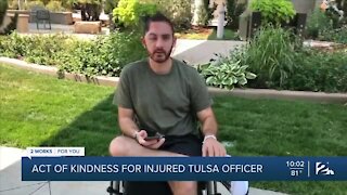 Gesture of kindness for TPD officer shot in line of duty