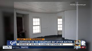 Lighthouse on Chesapeake Bay up for auction