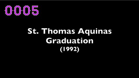 [0005] ST. THOMAS AQUINAS GRADUATION (1992) [#thriftrips #VHSRIP #theVHSinspector]