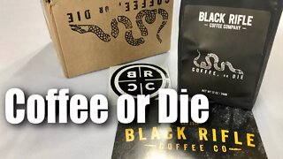 Coffee or Die dark roast blend coffee from the Black Rifle Coffee Company review