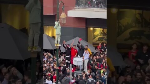 Marroquinos em festa após eliminar Portugal nas quartas da Copa do Mundo - Marrocos 1x0 Portugal