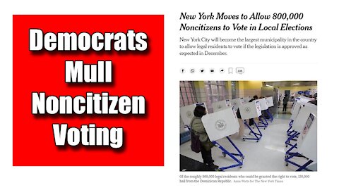 Breaking: New York NonCitizen Voting