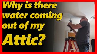 How to repair an AC in the attic that is leaking water.