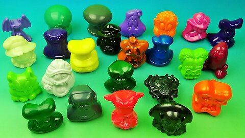 2000 McDONALDS MONSTER CRAZY BONES set of 12 HAPPY MEAL COLLECTIBLES VIDEO REVIEW