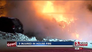 Overnight house fire injuries