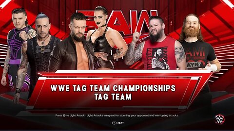 WWE Monday Night Raw Sami Zayn & Kevin Owens vs The Judgement Day (Finn Balor & Damian Priest)