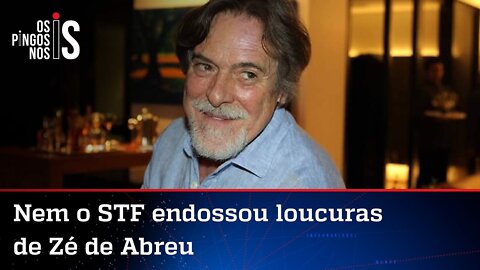 STF surpreende e mantém condenação de Zé de Abreu por bobagem sobre facada em Bolsonaro