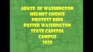 ABATE of Washington Helmet Protest Ride 2020