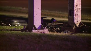 Driver extricated from vehicle after slamming into a Walgreens sign in Canton