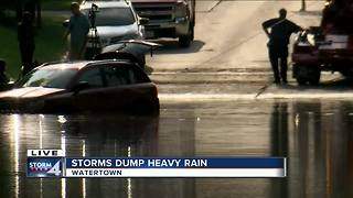 Flash flooding ravages Watertown after heavy rains