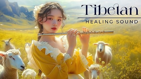 Releases Melatonin and Toxins • Beautiful Girl's Tibetan Healing Flute • Eliminates Stress