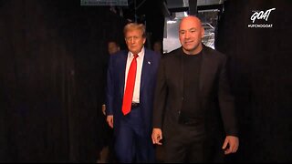 President Donald Trump is in the building at UFC 302!!