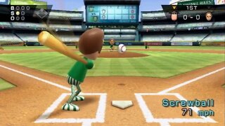 playing wii sports baseball until the biif remotes hit home runs 2