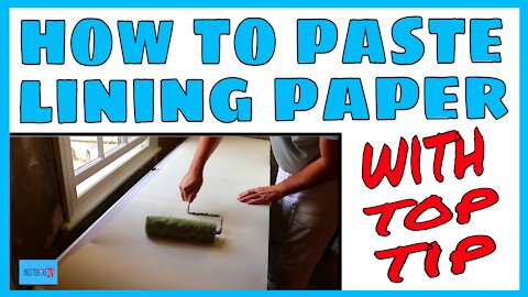 How to paste lining paper. Pasting lining paper.