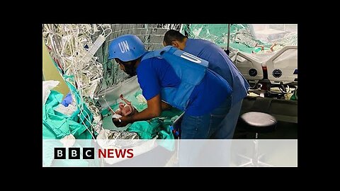 Premature babies evacuated from Gaza's al-Shifa hospital - BBC News