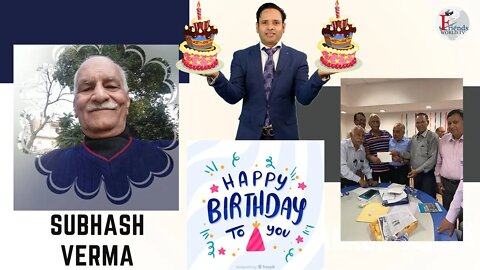 On this wonderful day, I wish you the best that life has to offer! Happy birthday Subhash Verma