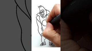 How to draw and paint Johnny from Sing movie