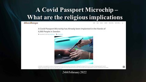 A Covid Passport Microchip - What are the religious implications? with Andy Roman