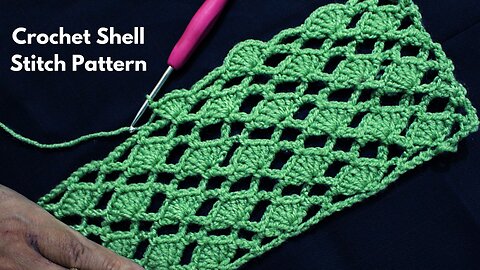 Crochet Shell Stitch Pattern Tutorial | Step-by-Step Crochet Guide for Beginners