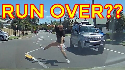 Skateboarder Almost Gets Run Over — NEW LAMBTON, NSW | Car Accident | Close Call | Footage Show