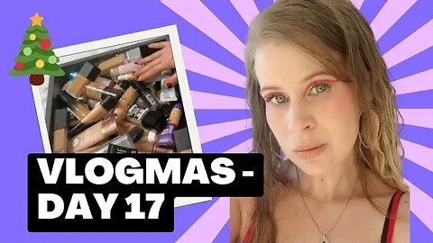 DRUGSTORE FOUNDATION DECLUTTER | vlogmas • day 17 | melissajackson07