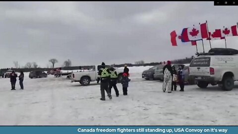 Canada freedom fighters still standing up, USA Convoy on it's way
