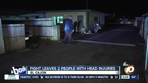 Two people attacked in El Cajon, left with head injuries