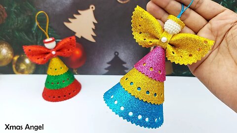 ❄ Christmas Crafts Idea ❄ Easy & Cute Christmas Angel Making 🎄 Handmade Christmas Ornaments 2023