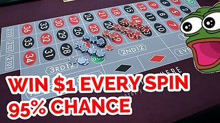 95% CHANCE TO WIN $1 EVERY SPIN "Best Day of My Life" Roulette System Review