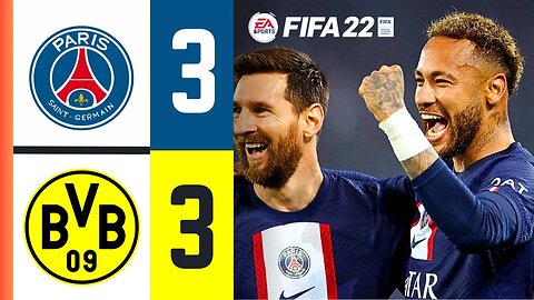 PSG VS Borussia Dortmund | Highlights FIFA 22