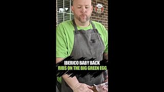 HOW TO COOK IBERICO BABY BACK RIBS ON THE BIG GREEN EGG #hungryhussey #griddle #cooking #food