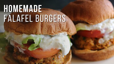 Homemade Falafel Burger