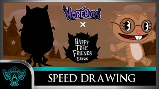 Speed Drawing: Happy Tree Friends Fanon - Booko | Mobebuds Style