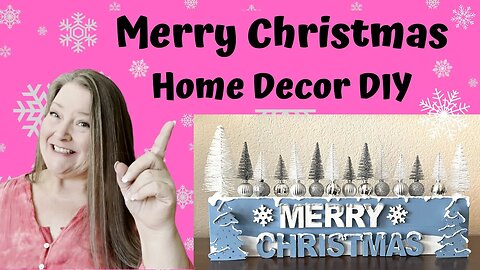 Merry Christmas Home Decor DIY/Merry Christmas Table Sign/Christmas Crafts/Budget Friendly DIY